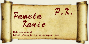 Pamela Kanić vizit kartica